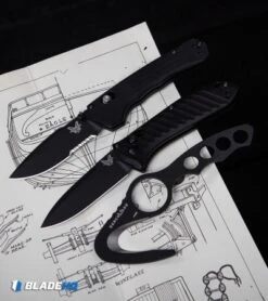 Benchmade 5750BK Mini Presidio II Automatic Knife (3.2" Black) -Spyderco Sales Store Benchmade 10 BLK Rescue Hook Safety Cutter Black Molded Sheath BHQ 51404 kp plans web