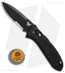 Benchmade 5750SBK Mini Presidio II Automatic Knife (3.2" Black Serr) 7 Benchmade 5750SBK Mini Presidio II Automatic Knife (3.2" Black Serr) -Spyderco Sales Store Benchmade 5750 SBK Mini Presidio II black serr BHQ 78772 er bottlecap