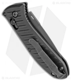 Benchmade 5750BK Mini Presidio II Automatic Knife (3.2" Black) -Spyderco Sales Store Benchmade Mini Presidio II Auto Black 5750BK BHQ 108953 jr side
