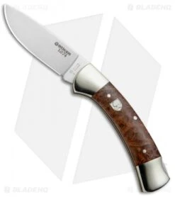 Boker 3000 1674 Lockback Knife Amboina Root Wood (3.375" Satin) 112400