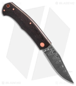 Boker Annual Damascus Slip Joint Knife Bog Oak (3.1" Steam Engine Damascus) -Spyderco Sales Store Boker Annual Damascus Slip Joint Knife Bog Oak Steam Engine Damascus BHQ 139192 td spine