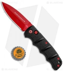 Boker Black Widow Kalashnikov Dagger Automatic Knife (3.25" Red D2) -Spyderco Sales Store Boker Black Widow Kalashnikov Dagger Auto Red 01KALS44NSOI BHQ 92706 jr bottlecap update