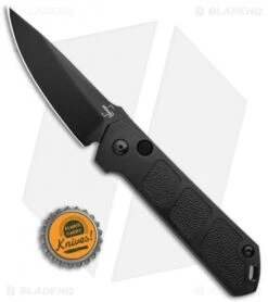 Boker Burnley Kihon Drop Point Automatic Knife (3.25" Black) -Spyderco Sales Store Boker Burnley Kihon DP Auto Black BHQ 101390 jr bottlecap 2