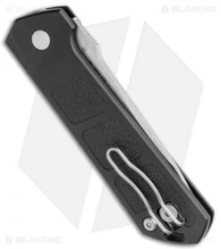 Boker Burnley Kihon Drop Point Automatic Knife (3.25" Stonewash) 6 Boker Burnley Kihon Drop Point Automatic Knife (3.25" Stonewash) -Spyderco Sales Store Boker Burnley Kihon DP Auto SW BHQ 101389 jr side