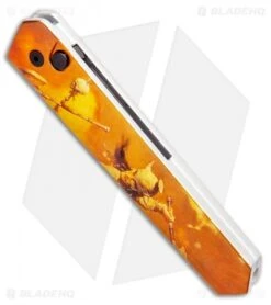 Boker Burnley Kwaiken Automatic Knife Frank Frazetta Series LE Gold (3.5" Black) -Spyderco Sales Store Boker Burnley Kwaiken Automatic Knife Gold Frazetta BHQ 95714 ns spine