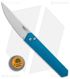 Boker Burnley Kwaiken Automatic Knife Blue (3.5" Stonewash) 06EX299SOI Pro-Tech -Spyderco Sales Store Boker Burnley Kwaiken Blue Stonewash Protech BHQ 83281 er bottlecap