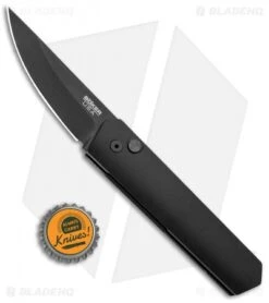 Boker Burnley Kwaiken Compact Automatic Knife Black (3" Black) Pro-Tech -Spyderco Sales Store Boker Burnley Kwaiken Compact Auto Black Black Protech BHQ 95710 jr bottlecap
