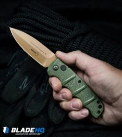 Boker Desert Warrior Kalashnikov Dagger Automatic Knife OD Green (3.3" D2) -Spyderco Sales Store Boker Desert Warrior Kalashnikov Dagger Automatic Knife OD Green Copper BHQ30436 kp rope in hand web