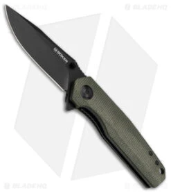 Boker Magnum Field Flipper Liner Lock Knife Micarta Green (2.9" Black) 01SC006