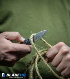 Boker Mini Kalashnikov Tanto Automatic Knife Black (2.5" D2 Black Serr) -Spyderco Sales Store Boker Mini Kalashnikov Automatic Knife Black Bead Blast 01KALS73 BHQ 10758 kp lifestyle web 4