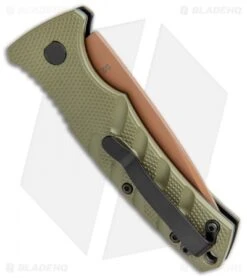 Boker Mini Strike Desert Warrior Automatic Knife (2.6" Copper D2) -Spyderco Sales Store Boker Mini Strike Auto OD Green Copper 01BO438NSOI BHQ 99631 jr side
