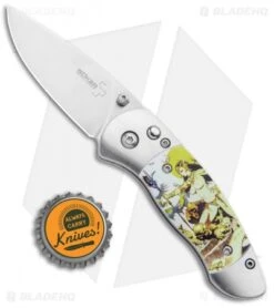 Boker Plus Gordito Frazetta "Ghoul Queen" Folding Knife (2.25" Satin) -Spyderco Sales Store Boker Plus Gordito Frazetta Ghoul Queen Satin BHQ 94333 jr bottlecap