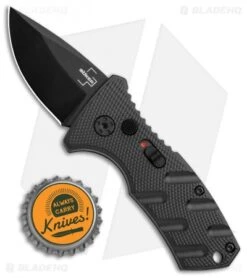 Boker Stubby Strike CA Legal Automatic Knife (1.9" Black D2) 7 Boker Stubby Strike CA Legal Automatic Knife (1.9" Black D2) -Spyderco Sales Store Boker Stubby Strike CA Legal Auto Black 01BO441NSOI BHQ 99647 jr bottlecap