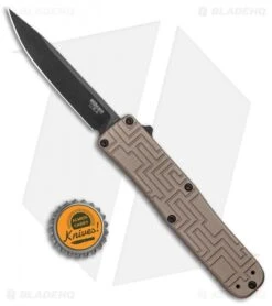 Boker USA OTF Automatic Knife Coyote Aluminum (3.5" Black) 06EX262 -Spyderco Sales Store Boker USA OTF Auto Coyote Aluminum Black 06EX262 BHQ 94127 jr bottlecap