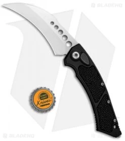 Marfione Custom Hawk Automatic Knife Stingray Skin (4" Hand Rub Satin) -Spyderco Sales Store Marfione Custom Hawk Auto Stingray Skin Hand Rub Satin BHQ 105065 jr bottlecap