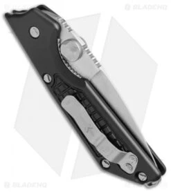 Marfione / Strider Custom MSG-2 Dual-Action Knife Black (3.5" Stonewash) II -Spyderco Sales Store Marfione Strider MSG 2 Dual Action 330 MCK Black SW BHQ 52206 jr side 2