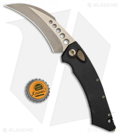 Microtech Custom Hawk Automatic Knife Apocalyptic (4" Two Tone Bronze) 507-MCK 4 Microtech Custom Hawk Automatic Knife Apocalyptic (4" Two Tone Bronze) 507-MCK - Image 4