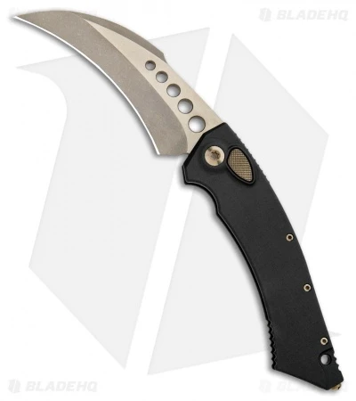 Microtech Custom Hawk Automatic Knife Apocalyptic (4" Two Tone Bronze) 507-MCK 1 Microtech Custom Hawk Automatic Knife Apocalyptic (4" Two Tone Bronze) 507-MCK