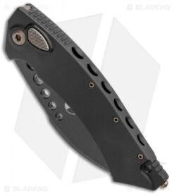 Microtech Signature Series Hawk Automatic Knife Black DLC (4" Black) -Spyderco Sales Store Microtech Hawk Auto Black DLC Signature Series Black 166 1DLCS BHQ 103385 jr spine