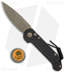 Microtech LUDT Automatic Knife Black (3.4" Bronze Apocalyptic) 135-13AP -Spyderco Sales Store Microtech LUDT Auto Black Bronze 135 13AP BHQ 120244 jr bottlecap