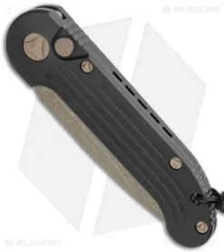 Microtech LUDT Automatic Knife Black (3.4" Bronze Apocalyptic) 135-13AP -Spyderco Sales Store Microtech LUDT Auto Black Bronze 135 13AP BHQ 120244 jr spine
