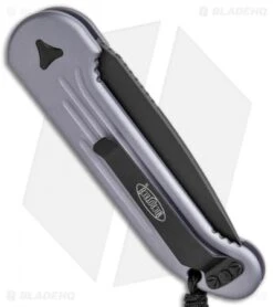 Microtech LUDT Automatic Knife Gray (3.4" Black) 135-1GY -Spyderco Sales Store Microtech LUDT Auto Gray Black 135 1GY BHQ 49077 jr side