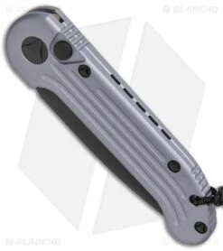 Microtech LUDT Automatic Knife Gray (3.4" Black) 135-1GY -Spyderco Sales Store Microtech LUDT Auto Gray Black 135 1GY BHQ 49077 jr spine