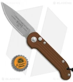 Microtech LUDT Automatic Knife Tan (3.4" Apocalyptic) 135-10APTA -Spyderco Sales Store Microtech LUDT Auto Tan Apocalyptic 135 10APTA BHQ 117953 jr bottlecap