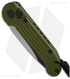 Microtech LUDT Automatic Knife OD Green (3.4" Black) 135-1OD -Spyderco Sales Store Microtech LUDT Automatic Knife OD Green 3in Black BHQ 4642 td spine