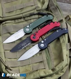 Microtech LUDT Automatic Knife Red (3.4" Black Serr) 135-2RD -Spyderco Sales Store Microtech LUDT Automatic Knife OD Green Satin 135 4OD BHQ 51948 kp backpack web 2