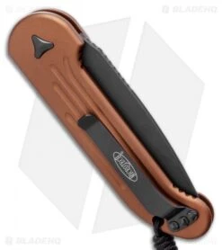 Microtech LUDT Automatic Knife Tan (3.4" Black) 135-1TA -Spyderco Sales Store Microtech LUDT Automatic Knife Tan 3.4 Black135 1TA BHQ 8566 LS Side