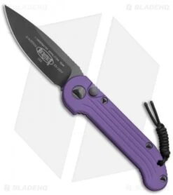 Microtech LUDT Automatic Knife Purple (3.4" Black) 135-1PU