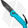 Microtech LUDT Automatic Knife Turquoise (3.4" Black Serr) 135-2TQ