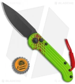 Microtech LUDT Zombie Edition Automatic Knife (3.4" Black) 135-1Z -Spyderco Sales Store Microtech LUDT Zombie Edition Auto Black 135 1Z BHQ 113538 jr bottlecap