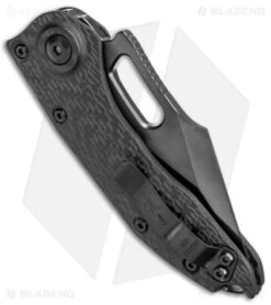 Microtech Marfione Custom Stitch Auto Knife DLC Diamondwash CF (DLC TT Hardware) -Spyderco Sales Store Microtech Marfione Custom Stictch Auto Borka CF DLC Mirror BHQ 175971 jr side