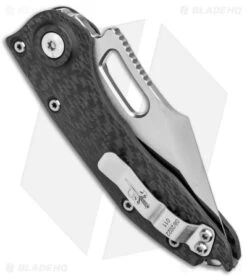 Microtech Marfione Custom Stitch Auto Knife Diamondwash CF (TT Hardware) -Spyderco Sales Store Microtech Marfione Custom Stictch Auto Borka CF Mirror BHQ 175980 jr side