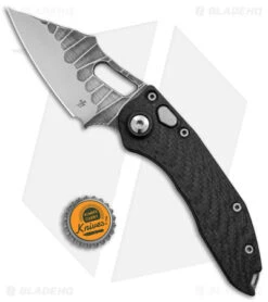 Microtech Marfione Custom Stitch Auto Knife Borka Carbon Fiber (TT Hardware) -Spyderco Sales Store Microtech Marfione Custom Stictch Auto Borka CF Satin Textured BHQ 176003 jr bottlecap