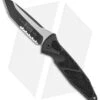 Microtech Socom Elite Automatic Knife Black Aluminum (4" Two-Tone Serr) 161A-2T