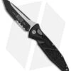 Microtech Socom Elite T/E Automatic Knife Black (4" Two Tone Serr) 161A-2