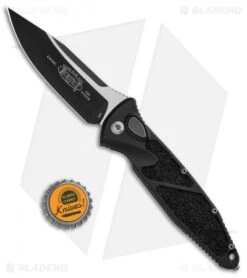 Microtech Socom Elite S/E Automatic Knife (4" Black) 160A-1 -Spyderco Sales Store Microtech Socom Elite SE Auto Black 160A 1 BHQ 91736 jr bottlecap