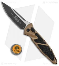 Microtech Socom Elite S/E Automatic Knife Tan (4" Two-Tone) 160A-1TA -Spyderco Sales Store Microtech Socom Elite SE Auto Tan TT 160A 1TA BHQ 94588 jr bottlecap