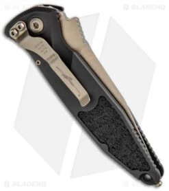 Microtech Signature Series Elite S/E Automatic Knife (4" Bronze) 160A-13SS -Spyderco Sales Store Microtech Socom Elite Signature SE Auto Bronze 160A 13SS BHQ 92279 jr side