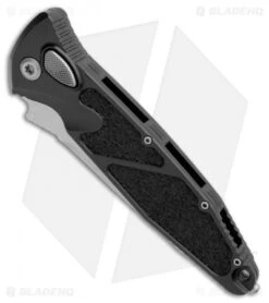 Microtech Socom Elite T/E Automatic Knife Black (4" Stonewash Serr) 161A-11 -Spyderco Sales Store Microtech Socom Elite TE Auto Black SW Serr 161A 11 BHQ 103190 jr spine