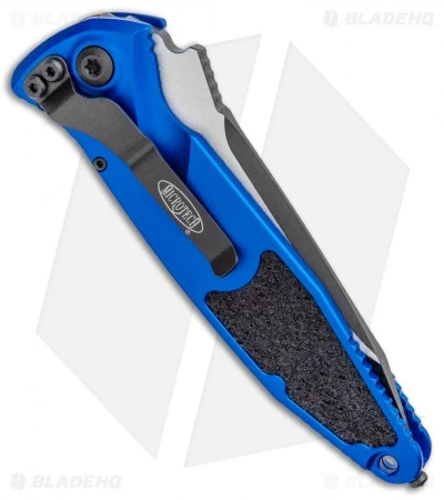 Microtech Socom Elite T/E Automatic Knife Blue (4" Two Tone Serr) 161A-2BL 3 Microtech Socom Elite T/E Automatic Knife Blue (4" Two Tone Serr) 161A-2BL - Image 3