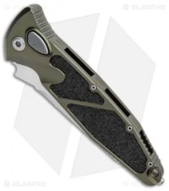 Microtech Socom Elite T/E Automatic Knife OD Green (4" Satin) 161A-4OD -Spyderco Sales Store Microtech Socom Elite TE Auto OD Green Satin 161A 4OD BHQ 103384 jr spine