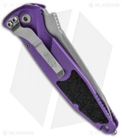 Microtech Socom Elite T/E Automatic Knife Purple (4" Stonewash) 161A-10PU 6 Microtech Socom Elite T/E Automatic Knife Purple (4" Stonewash) 161A-10PU -Spyderco Sales Store Microtech Socom Elite TE Auto Purple SW 161A 10PU BHQ 105174 jr side