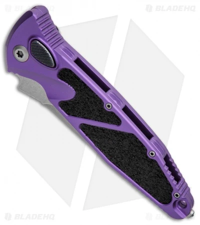 Microtech Socom Elite T/E Automatic Knife Purple (4" Stonewash) 161A-10PU 2 Microtech Socom Elite T/E Automatic Knife Purple (4" Stonewash) 161A-10PU - Image 2
