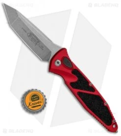 Microtech Socom Elite T/E Automatic Knife Red (4" Stonewash) 161A-10RD -Spyderco Sales Store Microtech Socom Elite TE Auto Red SW 161A 10RD BHQ 105178 jr bottlecap