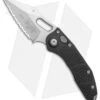 Microtech Stitch Automatic Knife Black (3.75" Stonewash Full Serr) 169-12