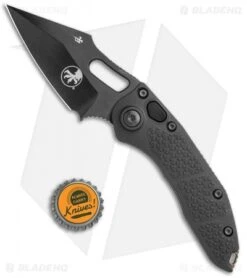 Microtech Signature Series Stitch Automatic Knife Tactical (3.8" DLC) 169-1DLCTS -Spyderco Sales Store Microtech Stitch Auto Tactical Apocalyptic DLC 169 1DLCTS BHQ 75753 jr bottlecap